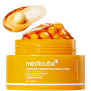 Medicube Red Vit-C Kojic Acid Turmeric Toning Vita Capsule Cream - rozjaśniający krem do twarzy z systemem kapsułkowym 53 g