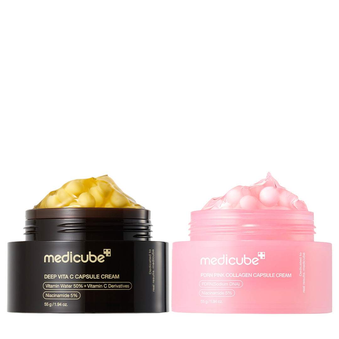 Medicube PDRN Pink Peptide Capsule Cream - wzmacniający krem do twarzy z kapsułkami PDRN i kolagenem 55 g
