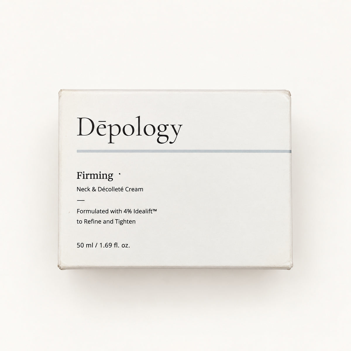 Depology Firming Neck & Décolleté Cream 50 ml - kartonik, widok z przodu | Ellemania
