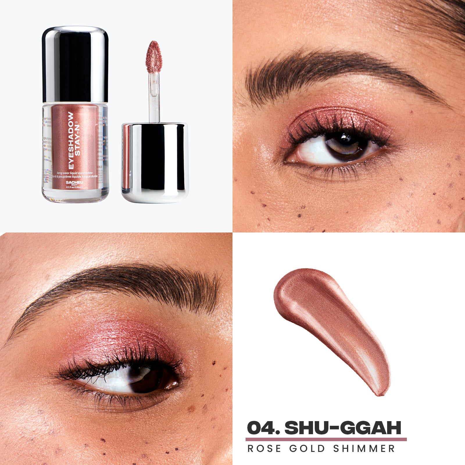 Sacheu Eyeshadow STAY-N® - długotrwały cień do powiek w płynie z kwasem hialuronowym