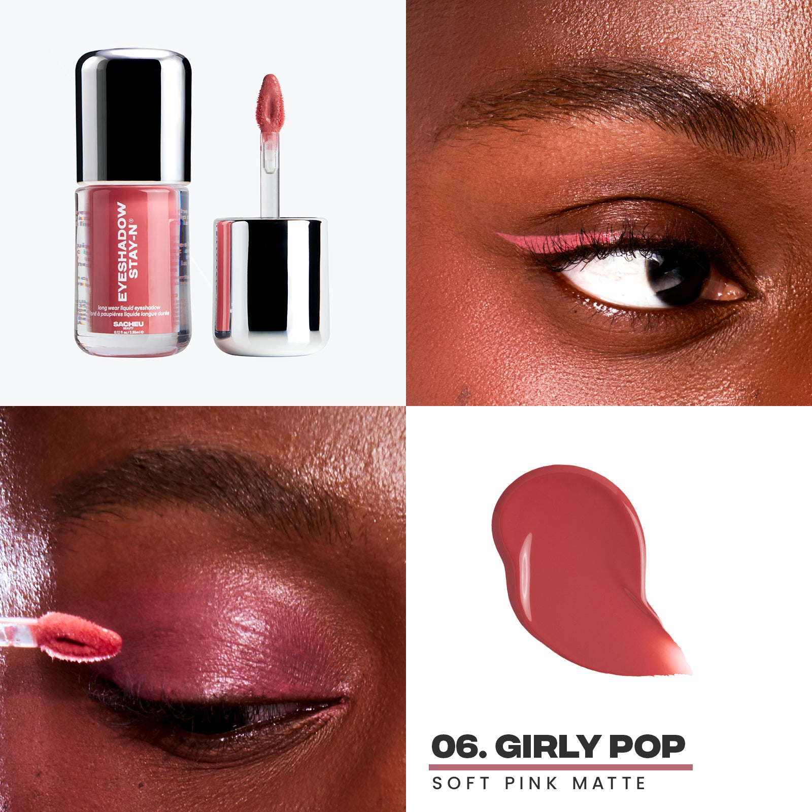 Sacheu Eyeshadow STAY-N® - długotrwały cień do powiek w płynie z kwasem hialuronowym