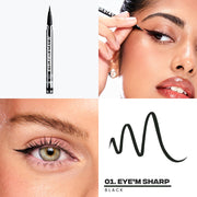 Sacheu Stay-N Peel Off Liquid Eyeliner - wodoodporny eyeliner w płynie z elastyczną końcówką 360° 0.739 ml