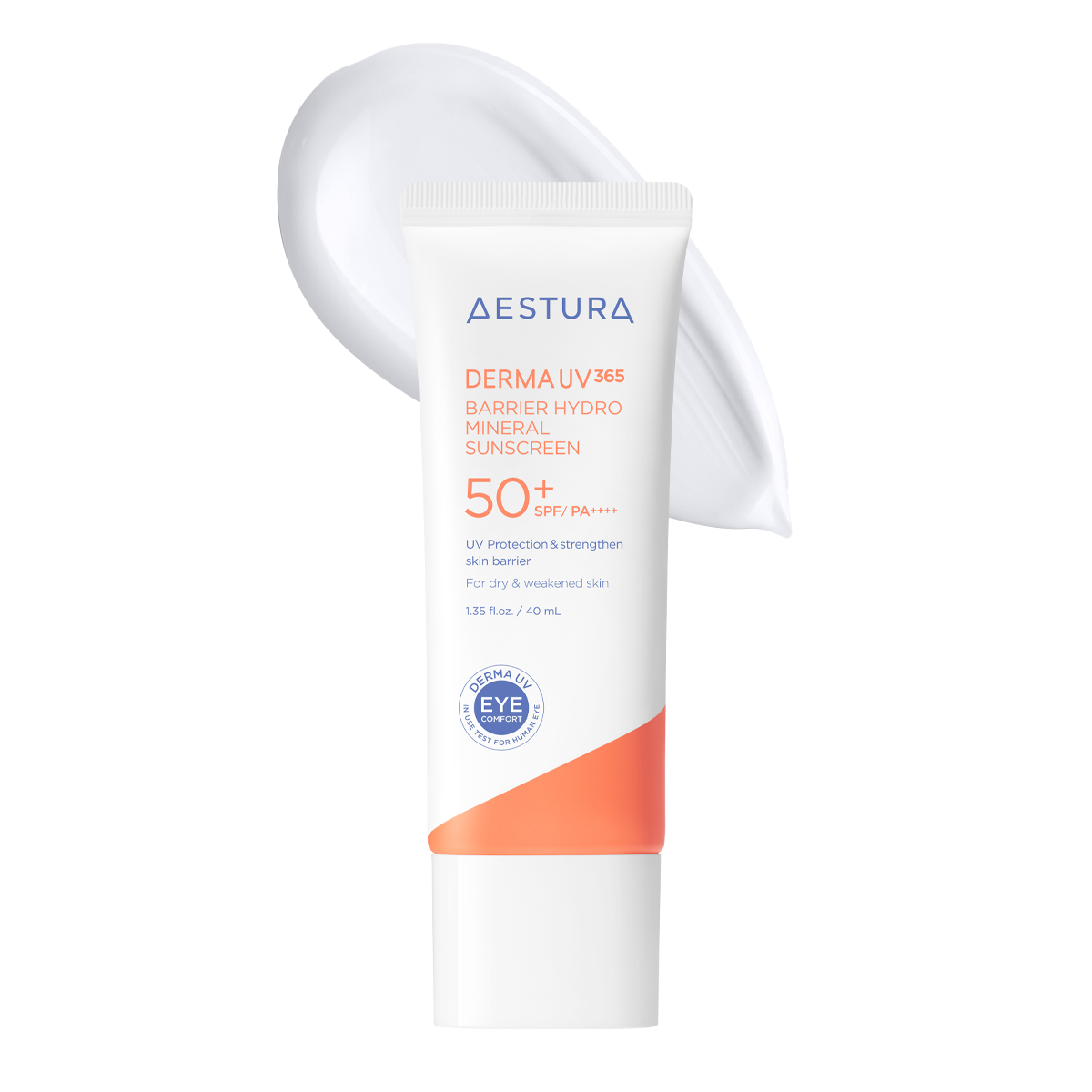 AESTURA Derma UV 365 Barrier Moisture Sunscreen SPF50+ - mineralny krem z filtrem wzmacniający barierę skórną