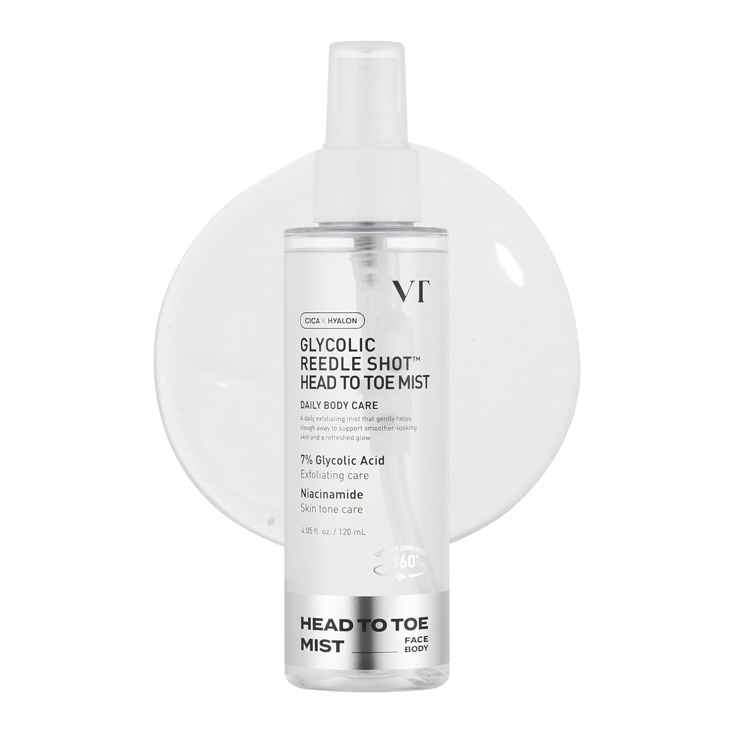 VT Cosmetics Glycolic Acid Reedle Shot Head To Toe Mist