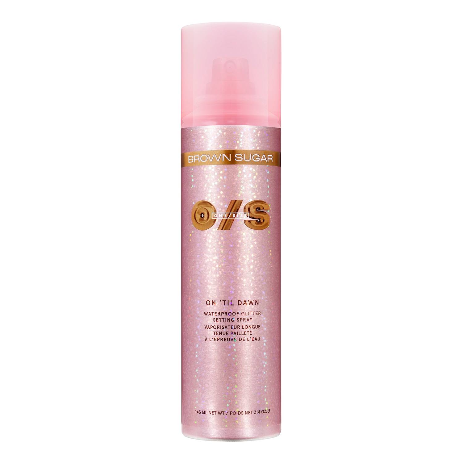 One Size On 'Til Dawn Glitter Setting Spray Brown Sugar - utrwalacz do makijażu z brokatem 102 g