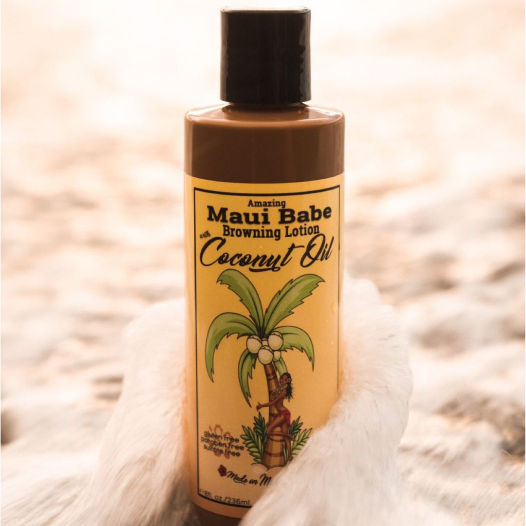 Maui Babe Coconut Oil Browning Lotion - naturalny balsam przyspieszający opalanie z olejem kokosowym 236 ml