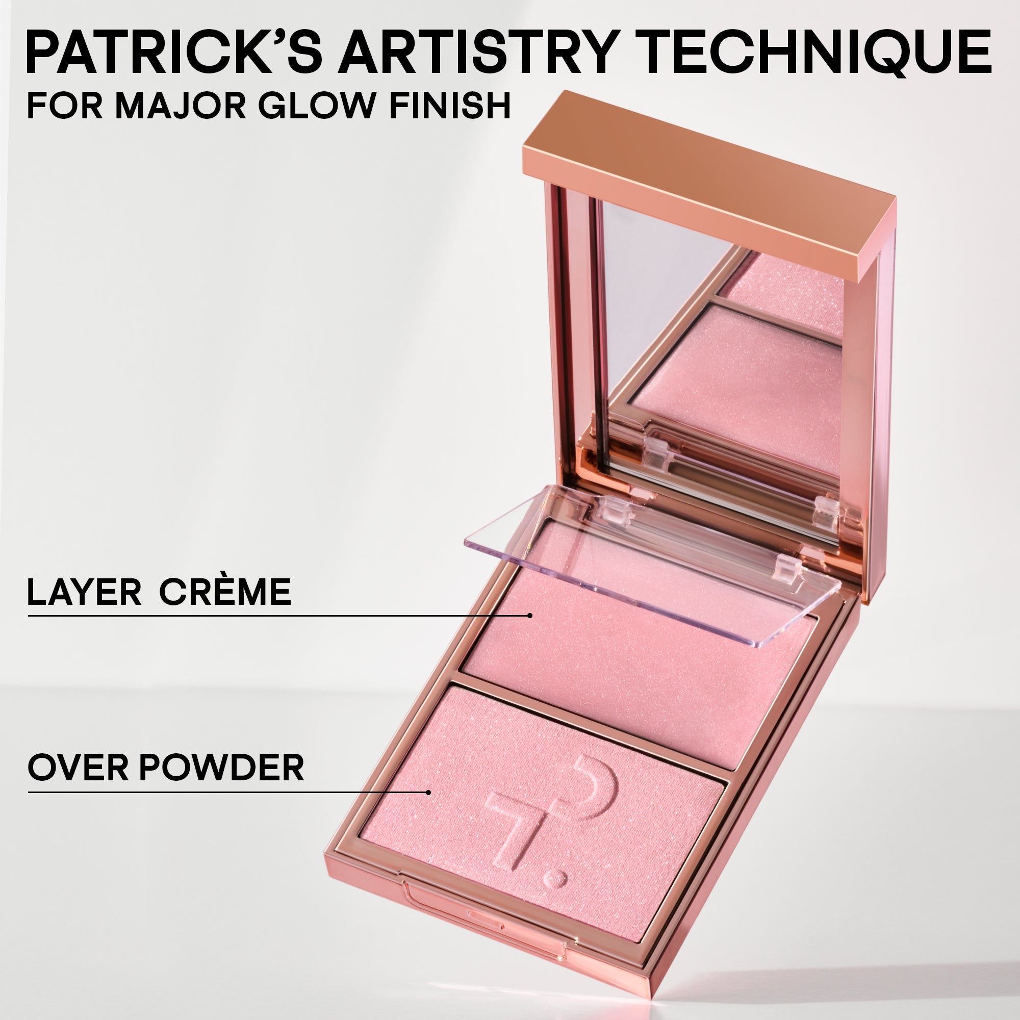 Patrick Ta Major Glow Crème & Powder Light Reflecting Translucent Highlighter Duo - rozświetlacz krem + puder z wielowymiarowymi perłami 5 g