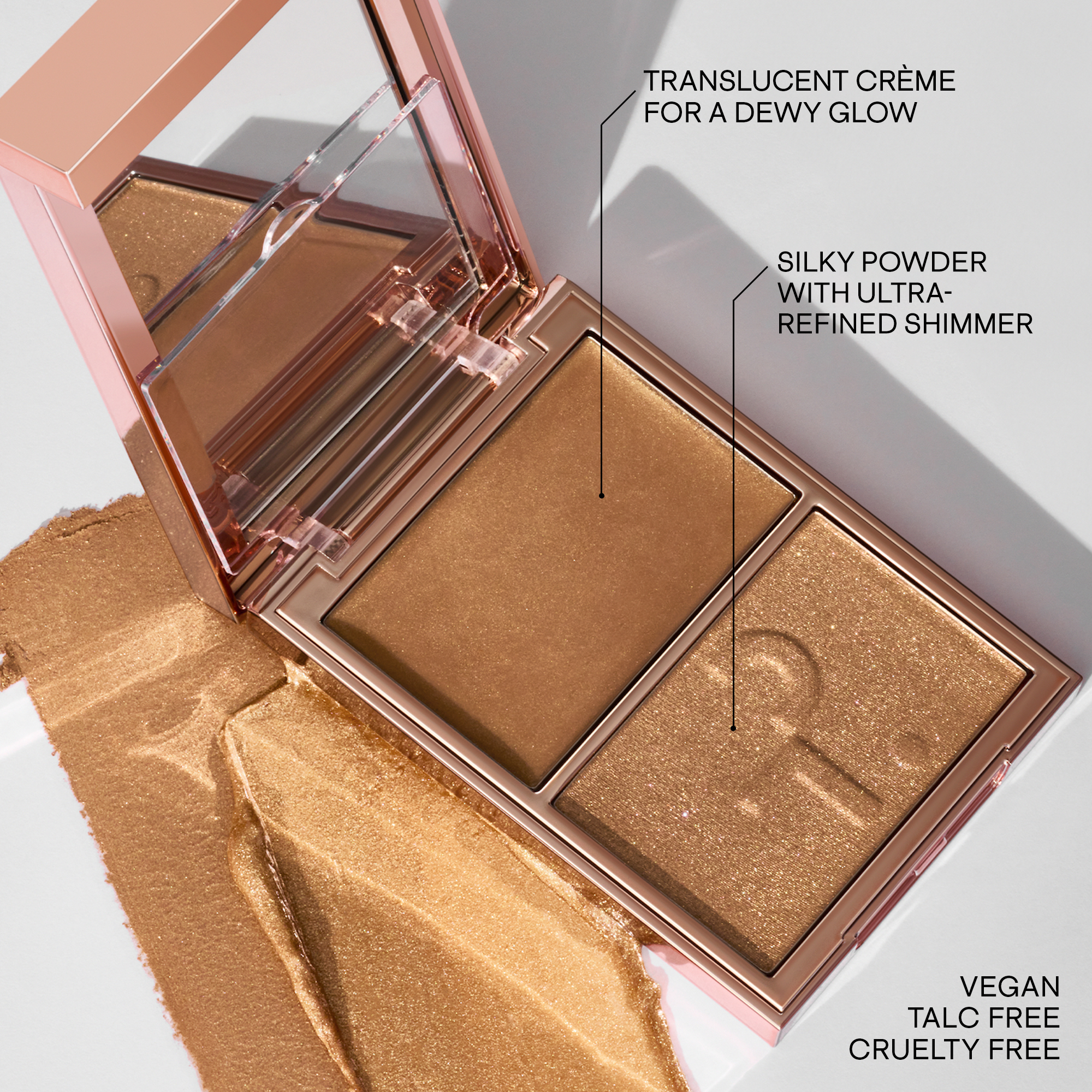 Patrick Ta Major Glow Crème & Powder Light Reflecting Translucent Highlighter Duo - rozświetlacz krem + puder z wielowymiarowymi perłami 5 g