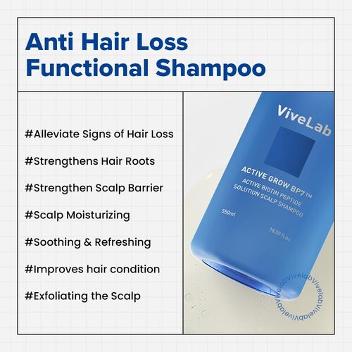 ViveLab Revive Therapy Active Peptide Hair Loss Cell Solution Shampoo 550ml - szampon przeciw wypadaniu włosów z aktywnymi peptydami