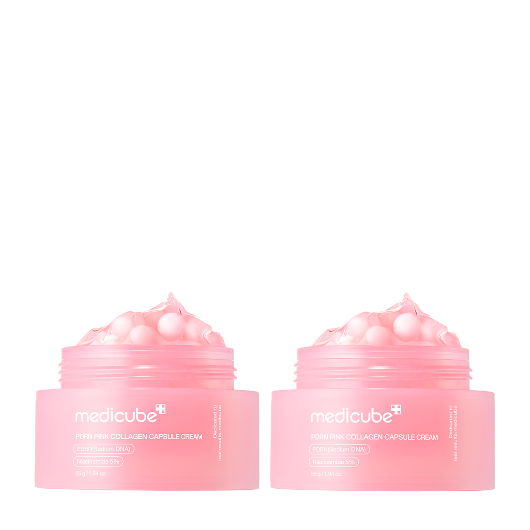 Medicube PDRN Pink Peptide Capsule Cream - wzmacniający krem do twarzy z kapsułkami PDRN i kolagenem 55 g