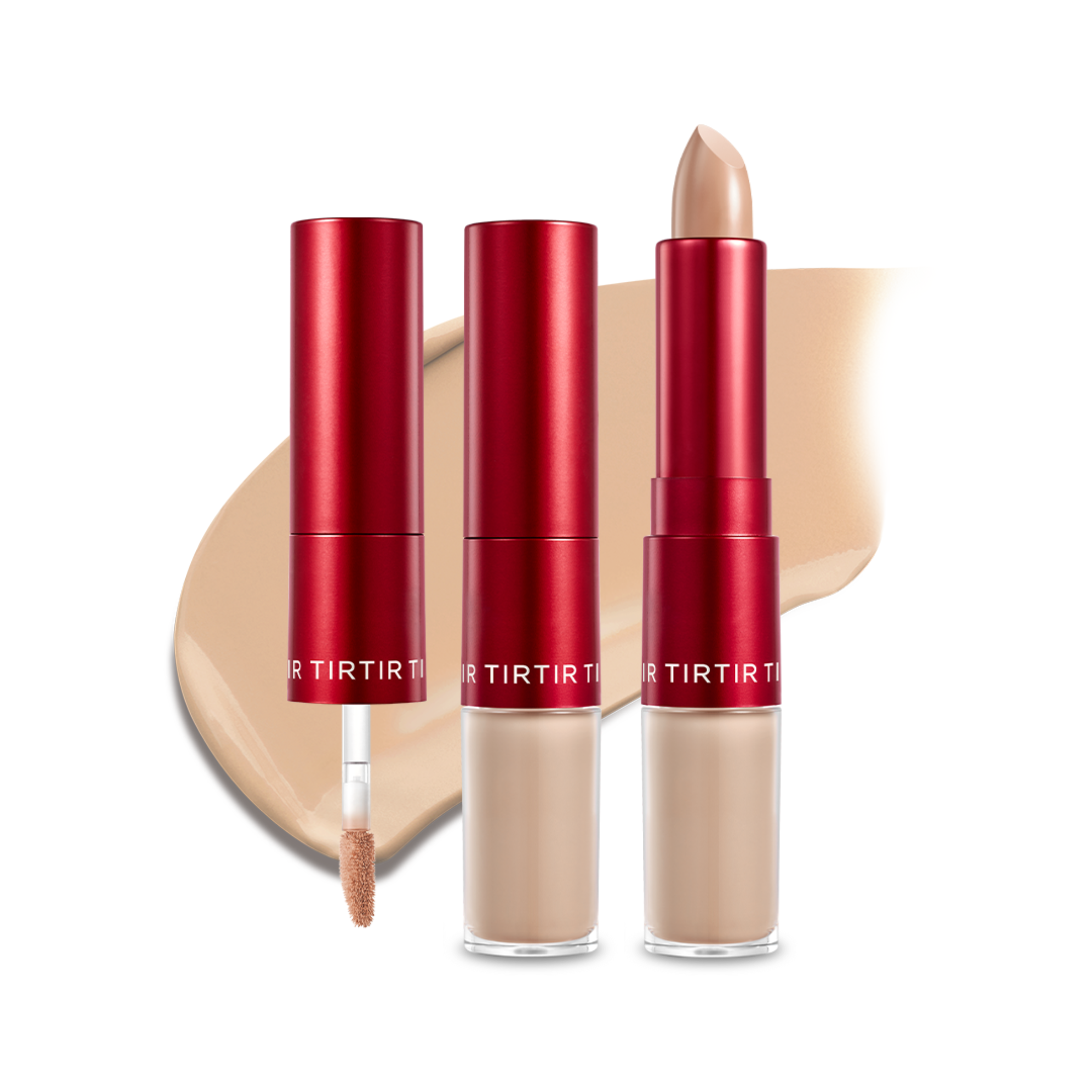 TIRTIR Glide & Hide Blurring Concealer - korektor 2 w 1 z efektem wygładzenia porów 4.4 g