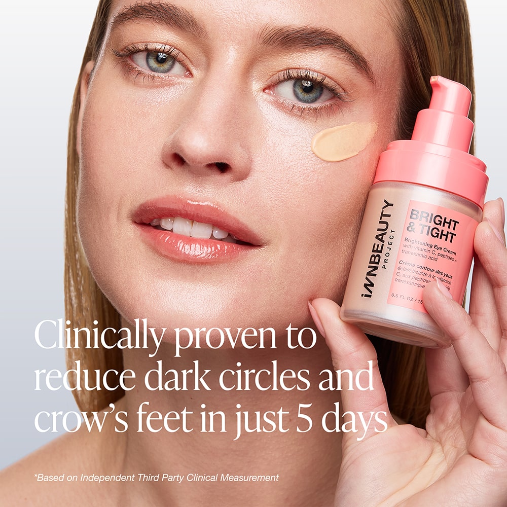iNNBEAUTY PROJECT Bright & Tight Eye Cream - rozjaśniający krem pod oczy z witaminą C i kwasem traneksamowym 15 ml