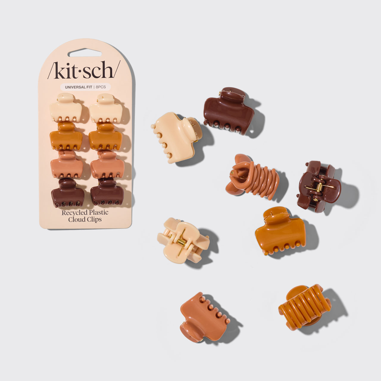 Kitsch Sedona Cloud Claw Clips 8pc Set - Mini - zestaw 8 mini spinek w kształcie chmurki z recyklingu