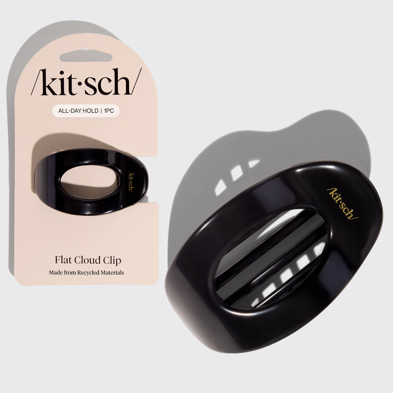 Kitsch Recycled Plastic Flat Cloud Clip - płaska spinka do włosów z recyklingu