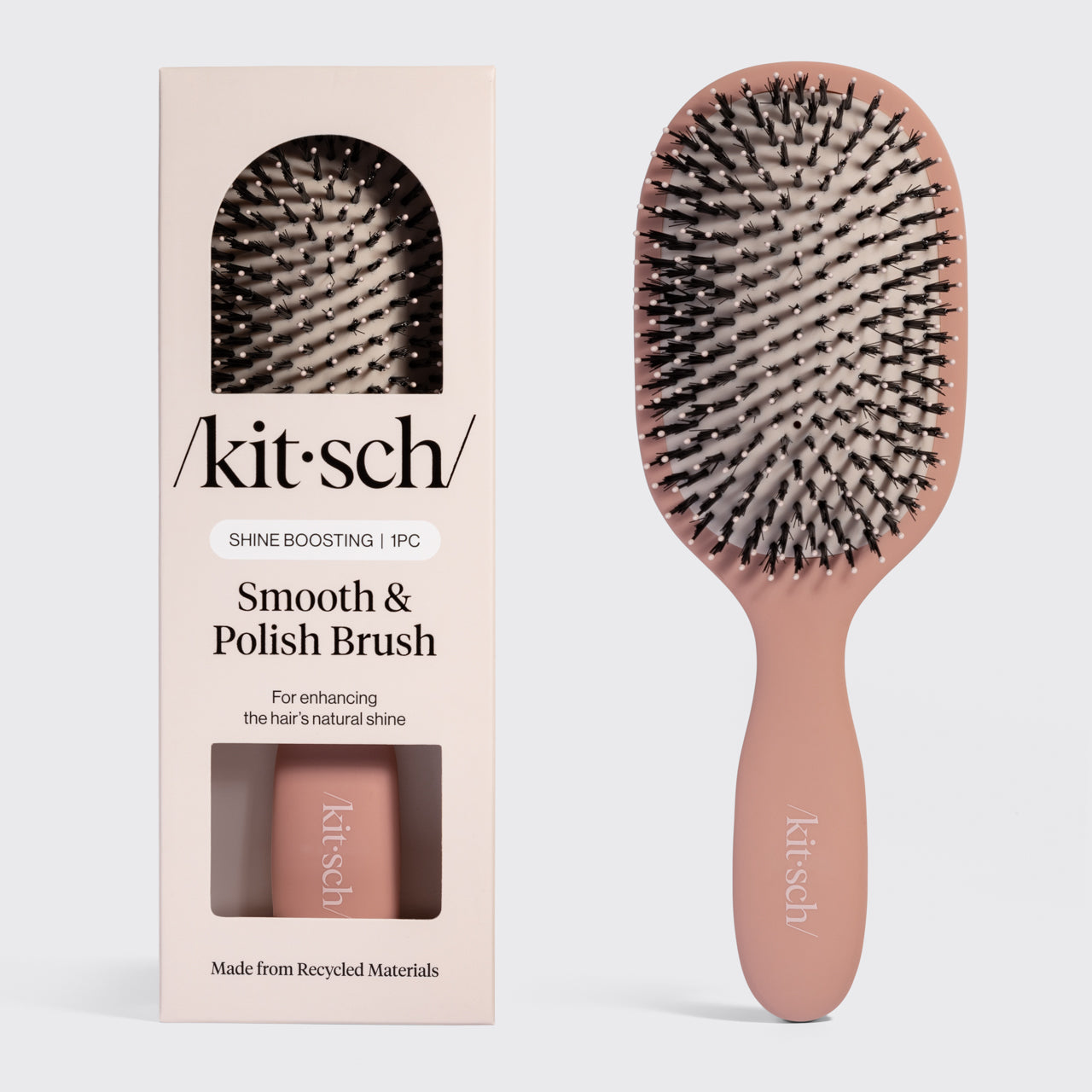 Kitsch Terracotta Smooth & Polish Brush - dwufunkcyjna szczotka do wygładzania i polerowania włosów