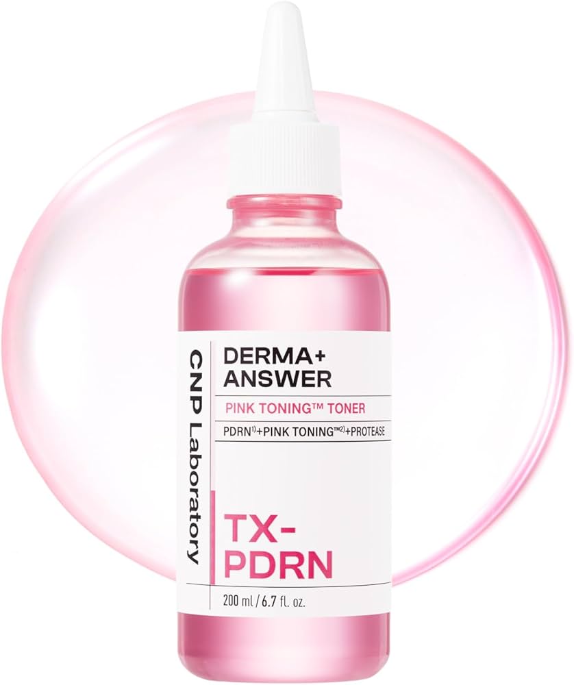 CNP Laboratory Derma+Answer Pink Toning Toner - rozświetlający tonik z PDRN i enzymem keratynazy 200 ml