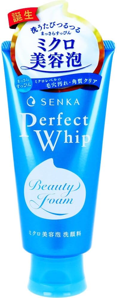 Senka Perfect Whip - nawilżająca pianka oczyszczająca z kwasem hialuronowym i sericyną 120 g
