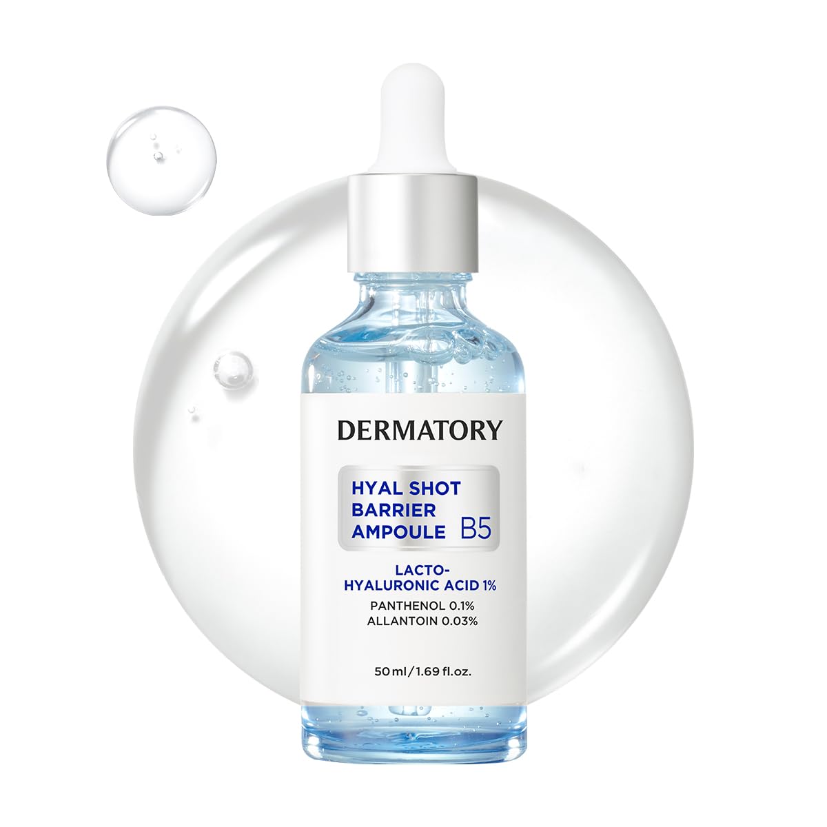 Dermatory Hyal Shot Barrier Ampoule B5 - intensywnie nawilżające serum z kwasem hialuronowym i witaminą B5 50 ml