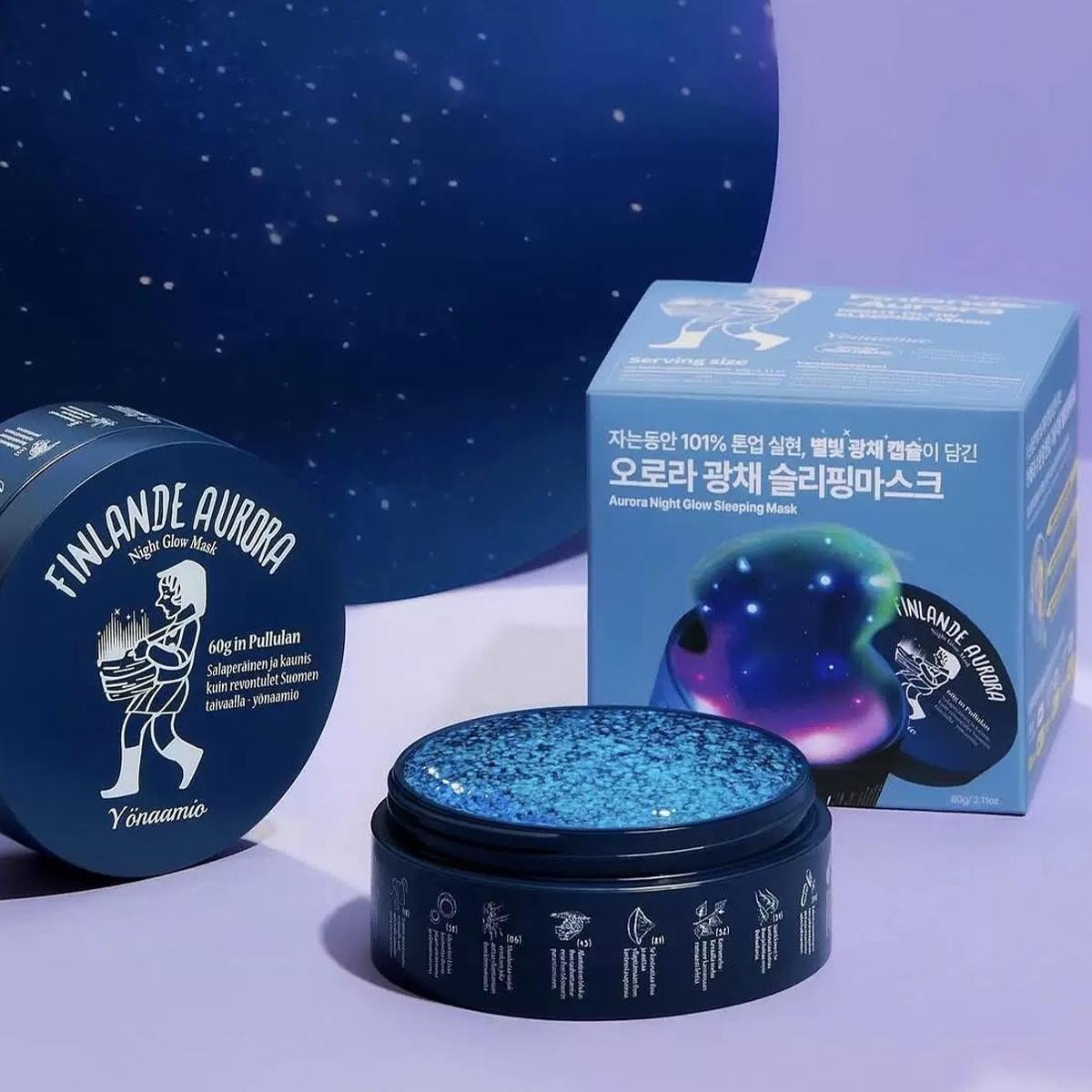 Torhop Finlande Aurora Night Glow Mask
