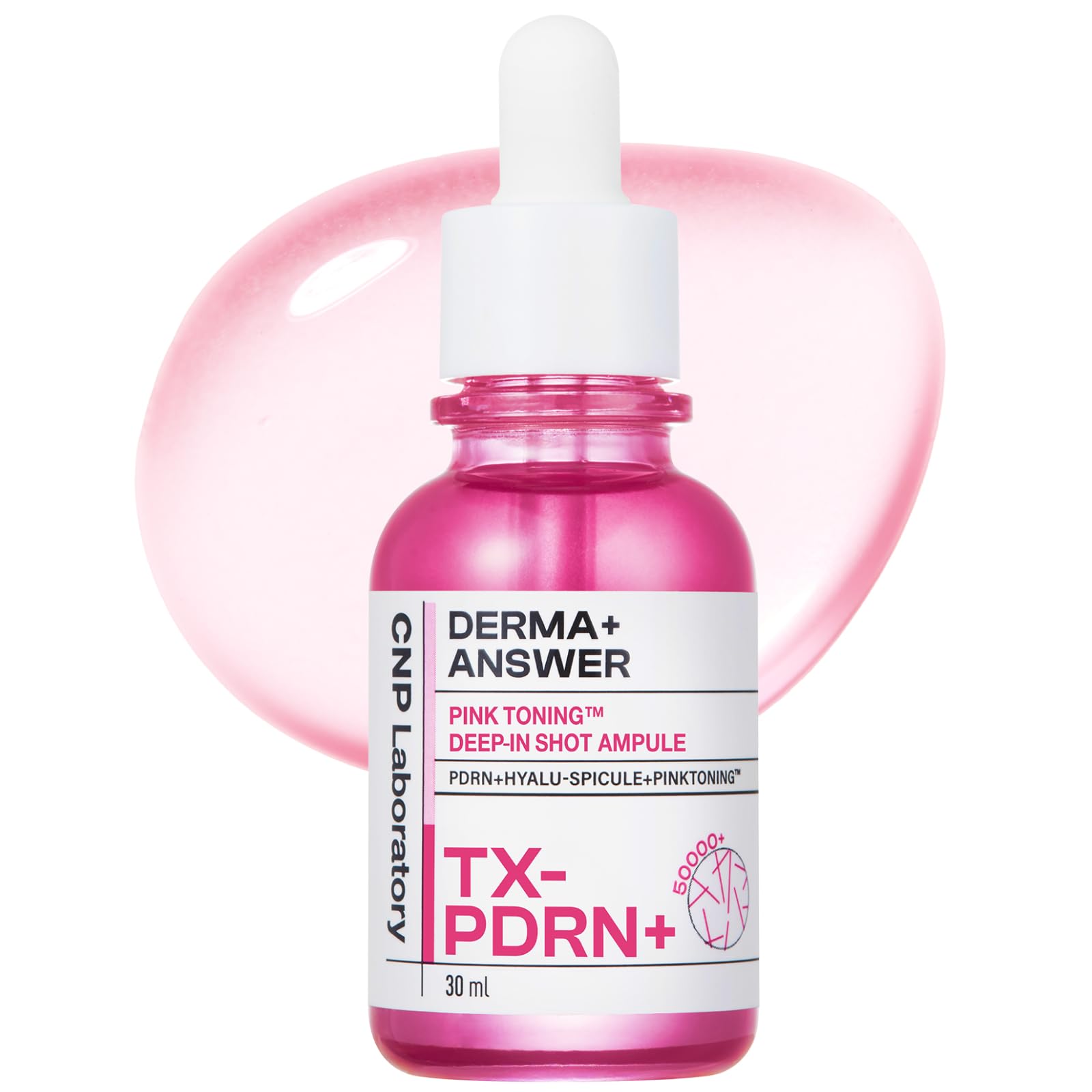 CNP LABORATORY Derma+ Answer Pink Toning Deep-in Shot Ampule TX-PDRN Serum