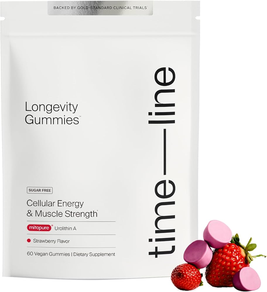 Timeline Nutrition Mitopure Urolithin A Dietary Supplement Gummies Cellular Energy Support 60 pieces 100g