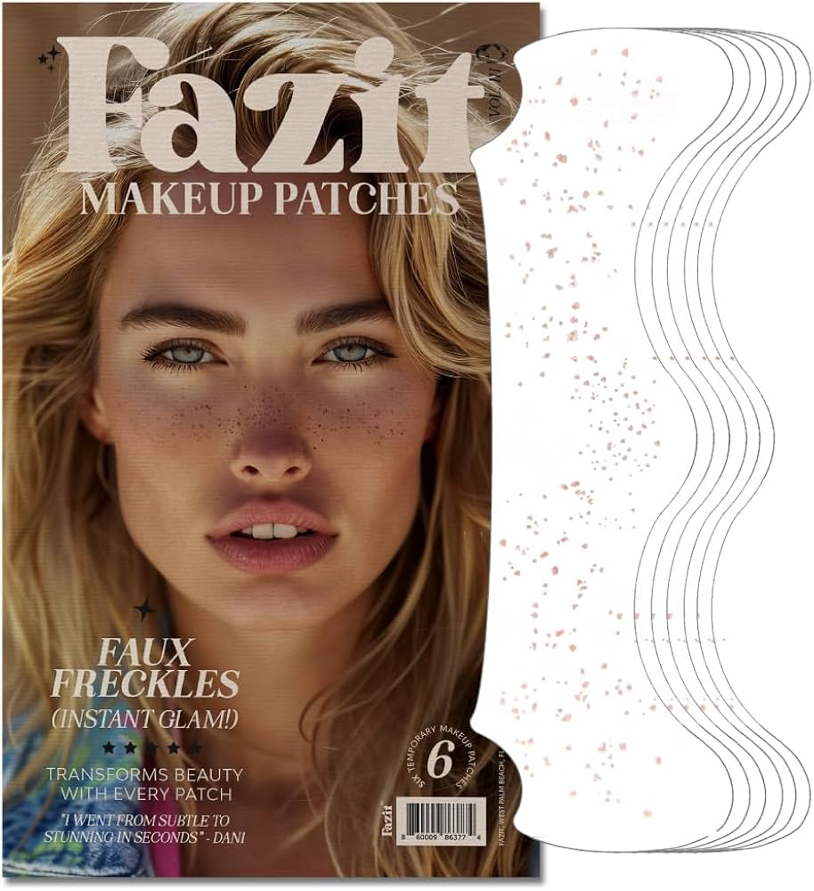 Fazit Makeup Patches Brown Fake Freckles - naklejki transferowe ze sztucznymi piegami