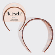 Kitsch Recycled Plastic Wide Headband - szeroka opaska do włosów, wzór szylkretowy