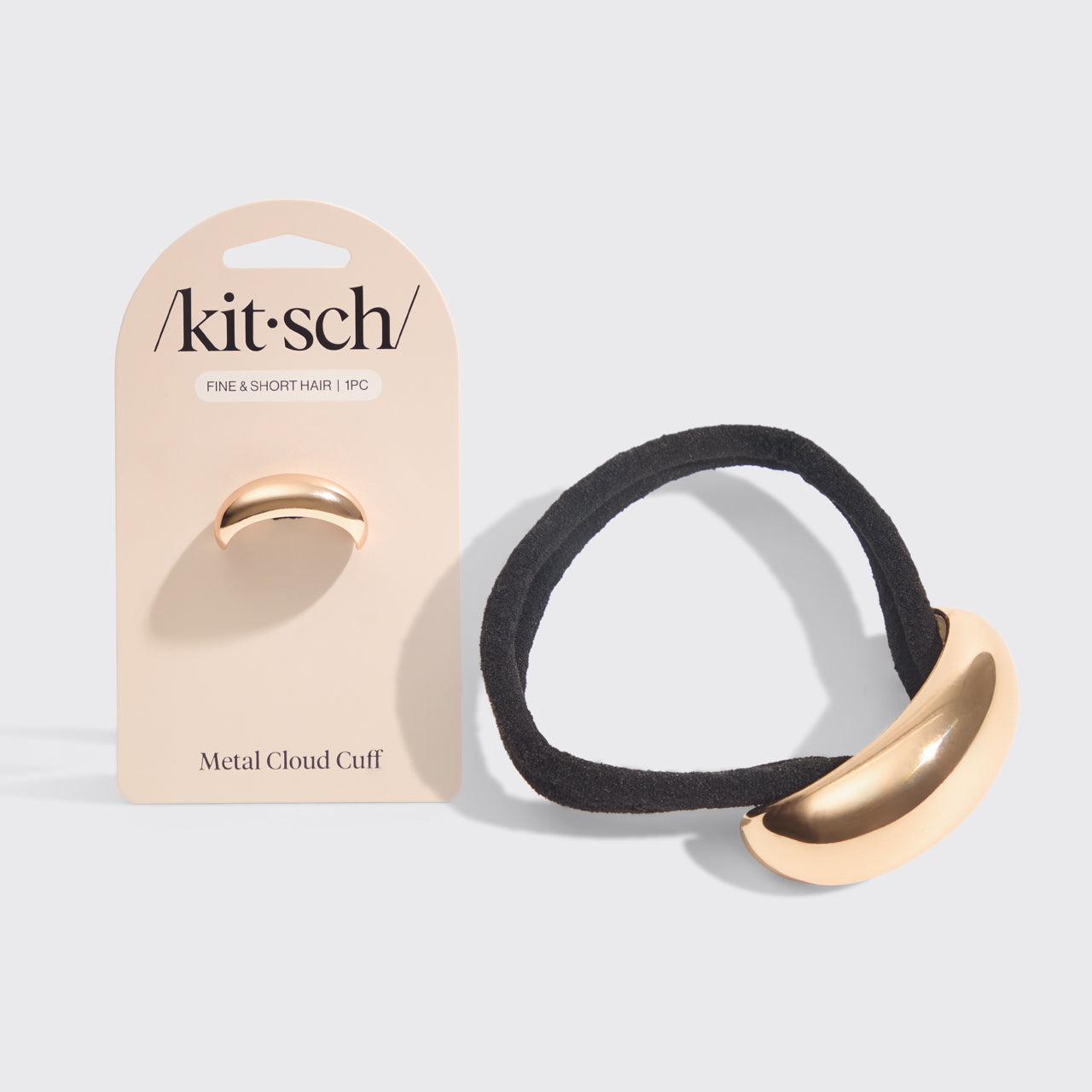 Kitsch Gold Metal Cloud Cuff Small - złota metalowa spinка do włosów w kształcie chmurki