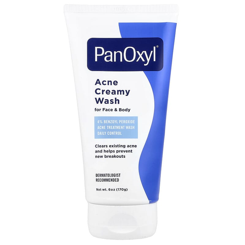 PanOxyl Acne Creamy Wash Benzoyl Peroxide 4% - kremowa emulsja myjąca przeciwtrądzikowa 170 g