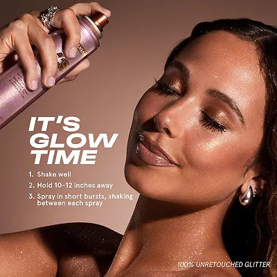 One Size On 'Til Dawn Glitter Setting Spray Brown Sugar - setting spray with glitter 102 g
