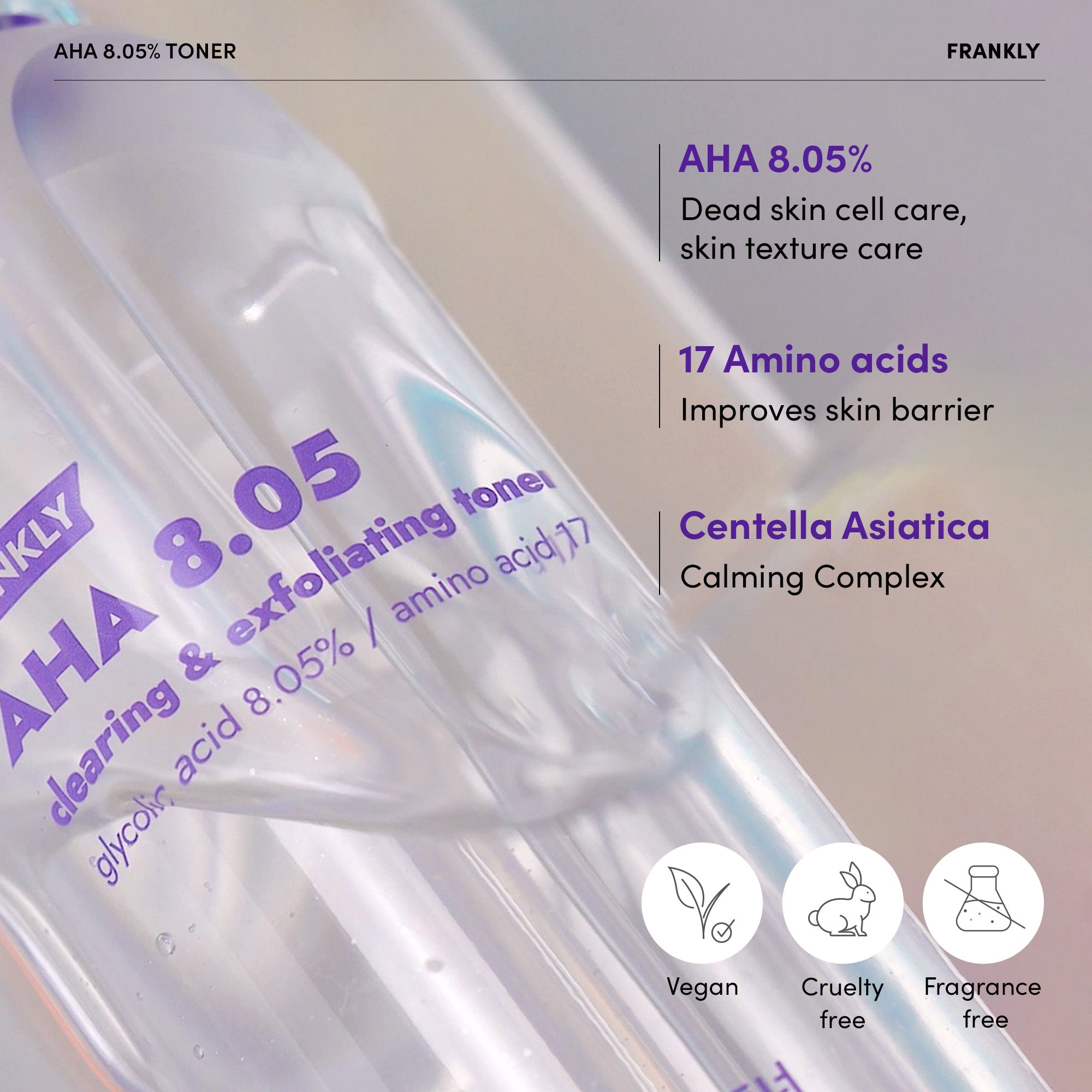 Frankly AHA 8.05 Clearing & Exfoliating Toner 100 ml