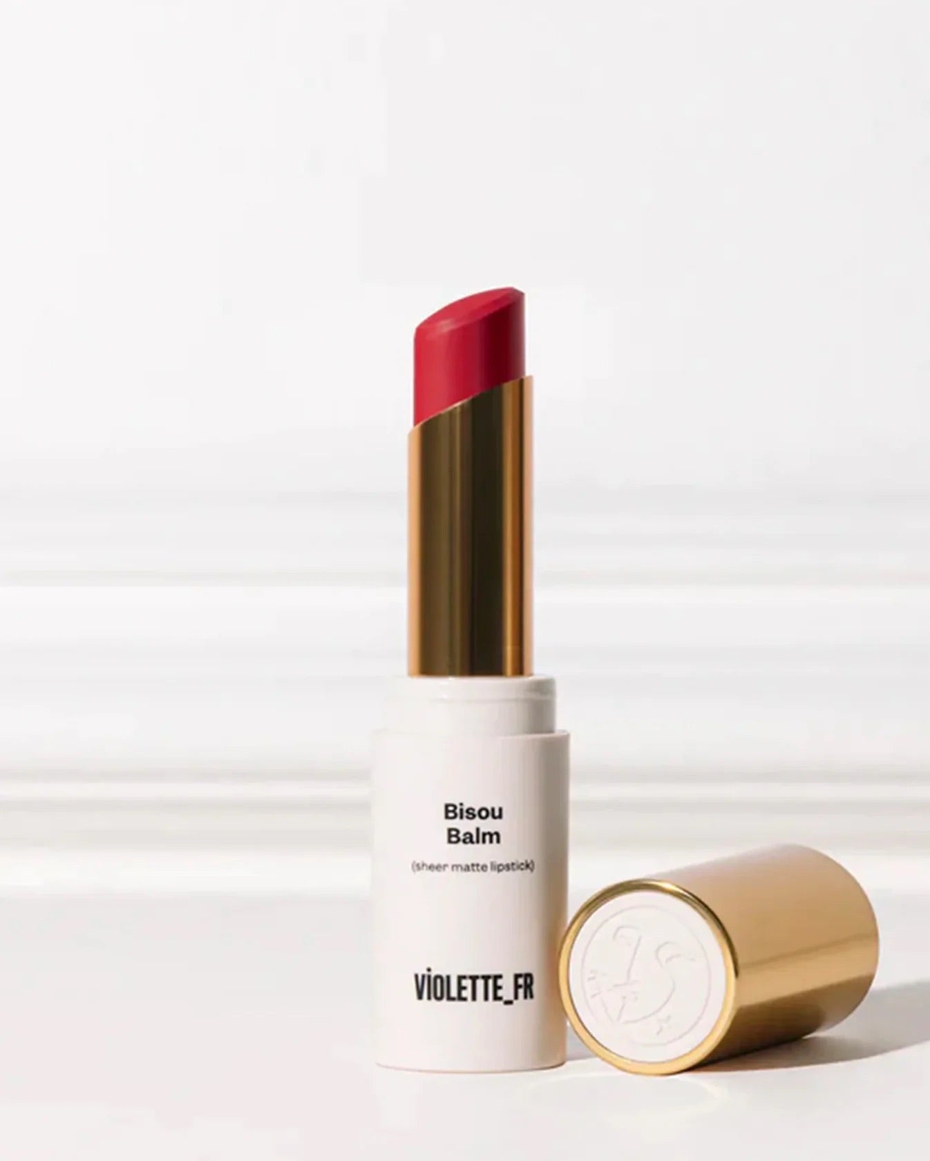 Violette FR Bisou Balm Sheer Matte Lipstick - matowa pomadka-balsam do ust z efektem rozmycia 2,5 g