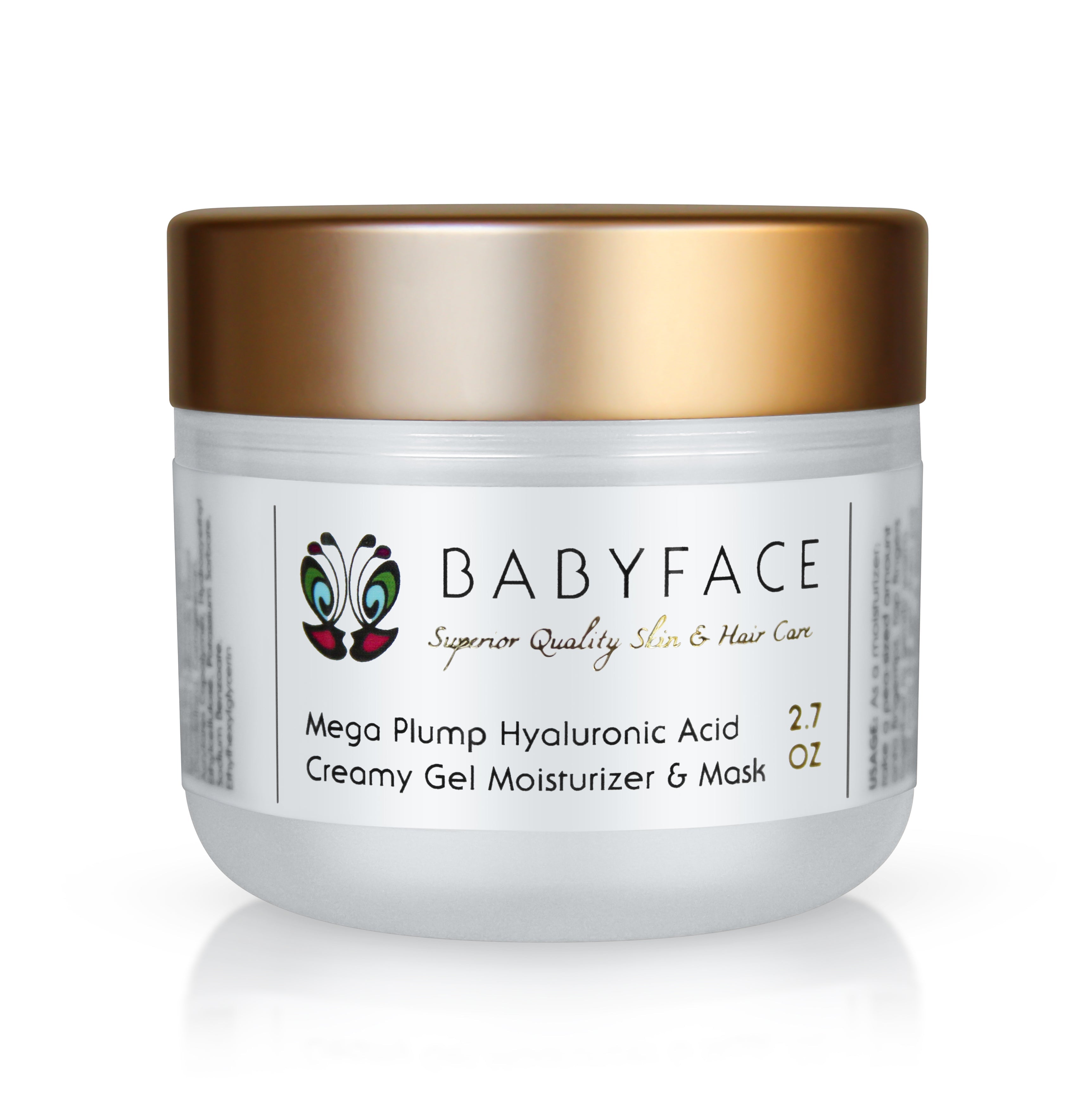 Babyface Mega Plump Serum + Mask - nawilżające serum żelowe z kwasem hialuronowym i maska do twarzy 80 ml