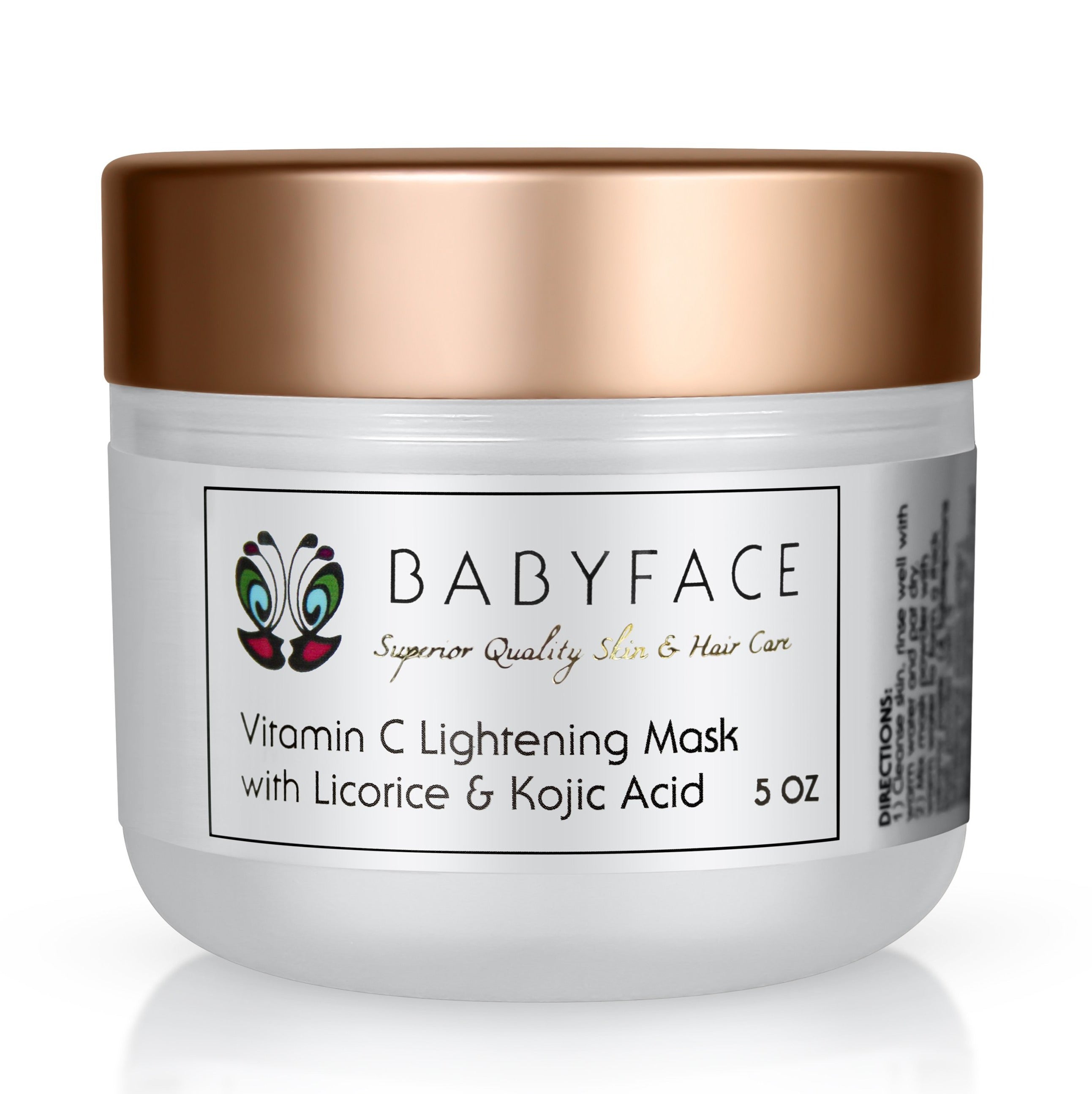 Babyface Vit C Lightening Mask - rozjaśniająca maska w proszku z Kojic Acid i lukrecją 141 ml