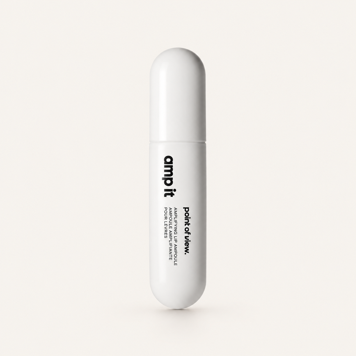 Point of View Amp It Amplifying Lip Ampoule 15 ml - shade Mango Bingsu: white tube with the words amp it | Ellemania