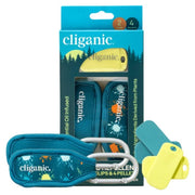 Cliganic Mosquito Repellent Refillable Clip & Pellets - wielorazowe klipsy odstraszające komary z olejkami eterycznymi bez DEET, 2 szt. + 4 wkłady