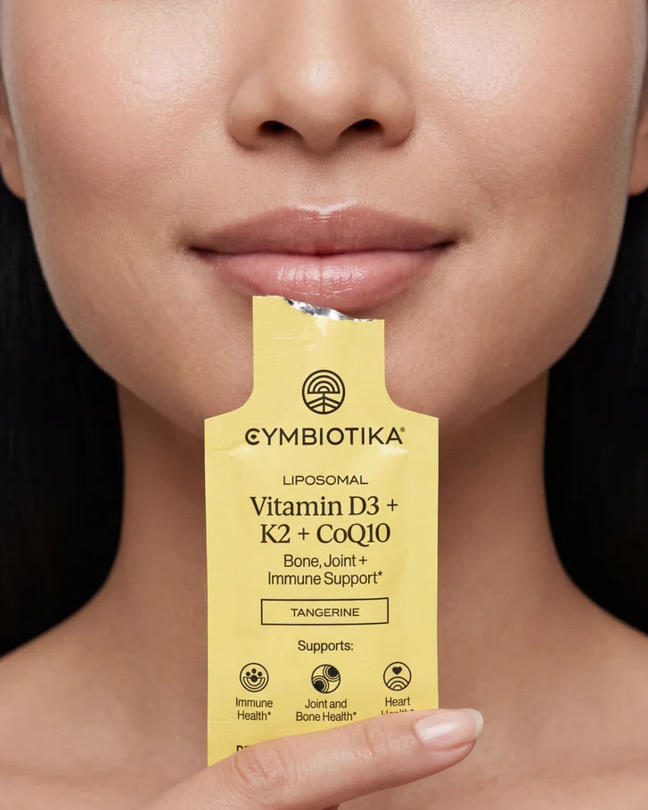 Cymbiotika Liposomal Vitamin D3 + K2 + CoQ10 - suplement diety w płynie z technologią liposomalną 5 ml