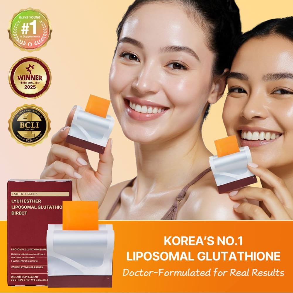 Esther Formula Lyuh Esther Liposomal Glutathione Direct - liposomalny glutation w listkach doustnych, 30 szt.