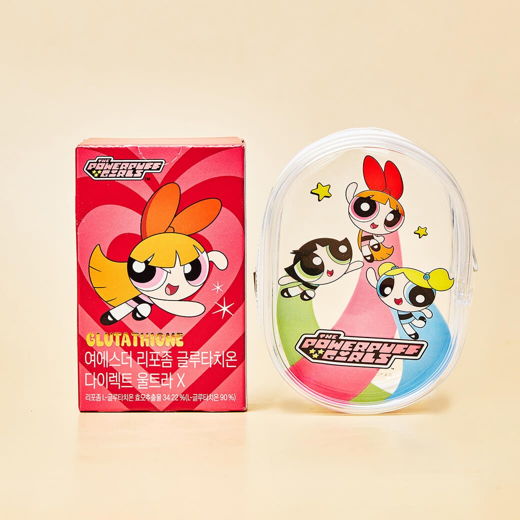 Esther Formula Lyuh Esther Liposome Glutathione Direct Ultra X - liposomalny glutation w listkach doustnych 325 mg, 21 szt. (edycja Powerpuff Girls)