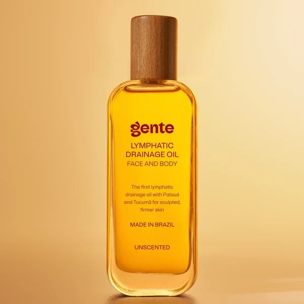 Gente Lymphatic Drainage Oil Unscented - bezzapachowy olejek do drenażu limfatycznego twarzy i ciała 100 ml | Ellemania