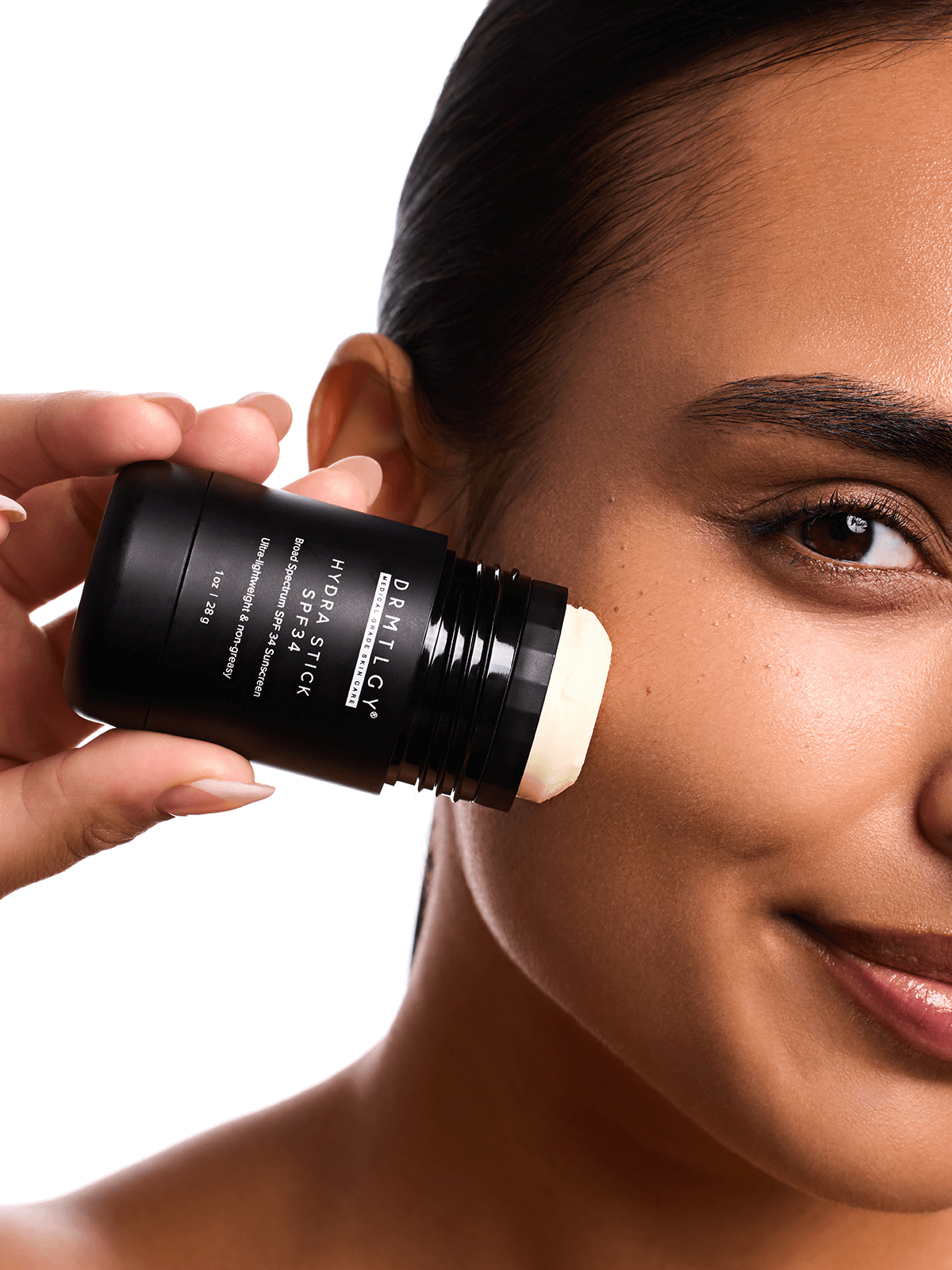 DRMTLGY Hydra Stick SPF 34 - wodoodporny sztyft przeciwsłoneczny do twarzy i ciała 28 g