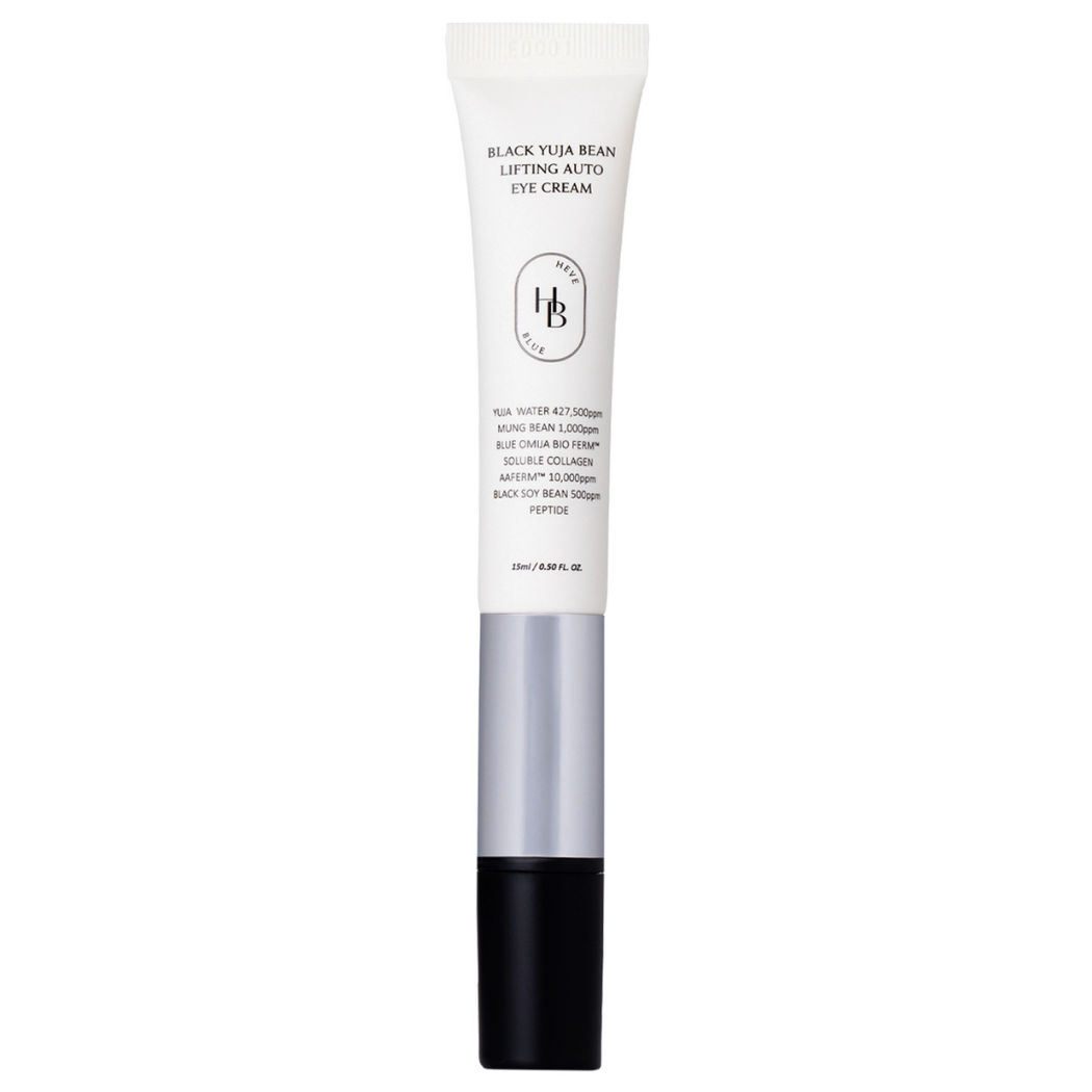 HeveBlue Black Yuja Bean Lifting Auto Eye Cream - liftingujący krem pod oczy z wibrującym aplikatorem 15 ml