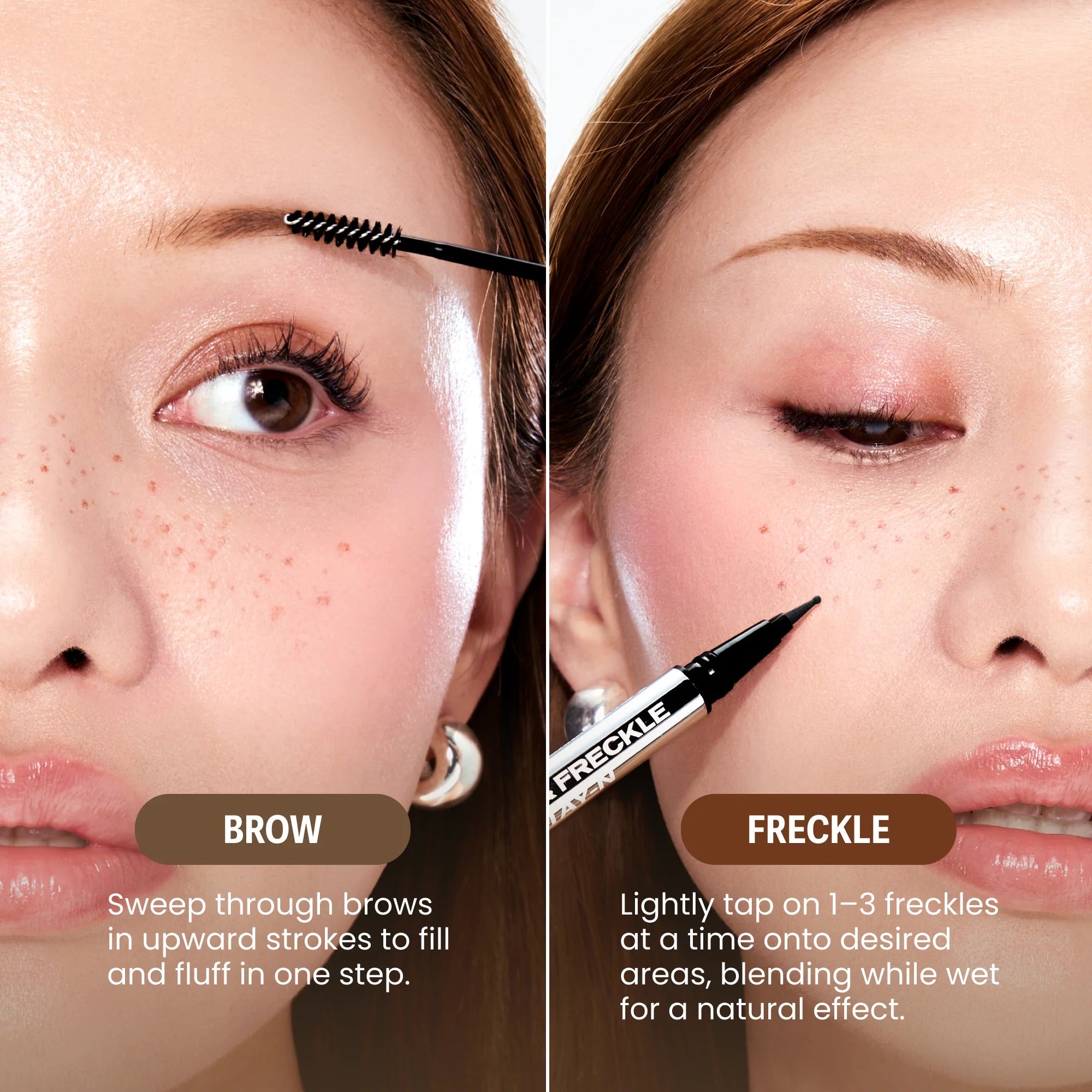 Sacheu Brow & Freckle STAY-N® - dwustronny pisak do brwi i piegów 2 w 1