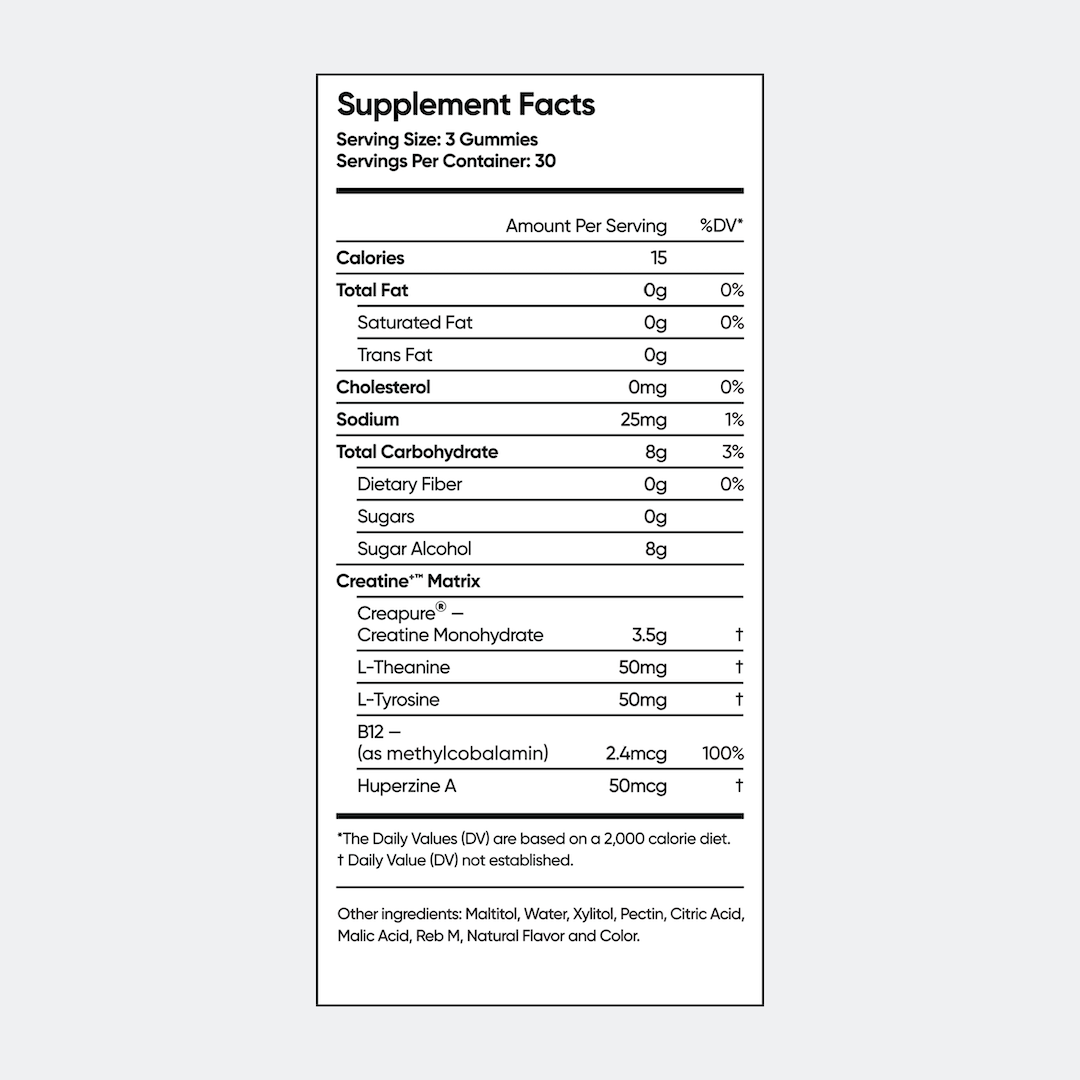 Bear Balanced Creatine Gummies Dietary supplement Creatine Gummies Peach Mango 450g