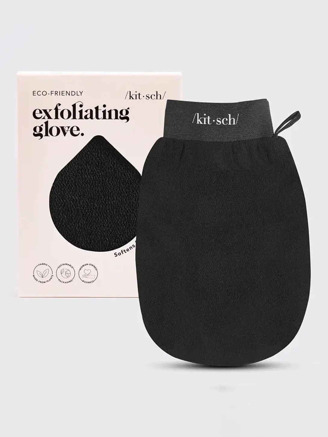 Kitsch Black Exfoliating Glove - rękawica złuszczająca do ciała z Viscose