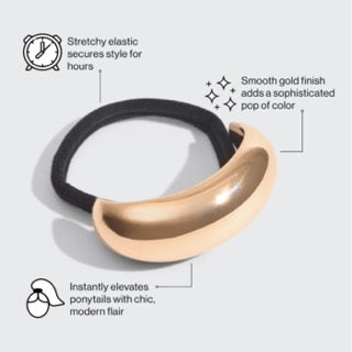 Kitsch Gold Metal Cloud Cuff  - złota metalowa spinка do włosów w kształcie chmurki