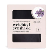 Kitsch Lavender Scented Satin Weighted Eye Mask - obciążeniowa maska do spania z satyny z lawendą 100 g