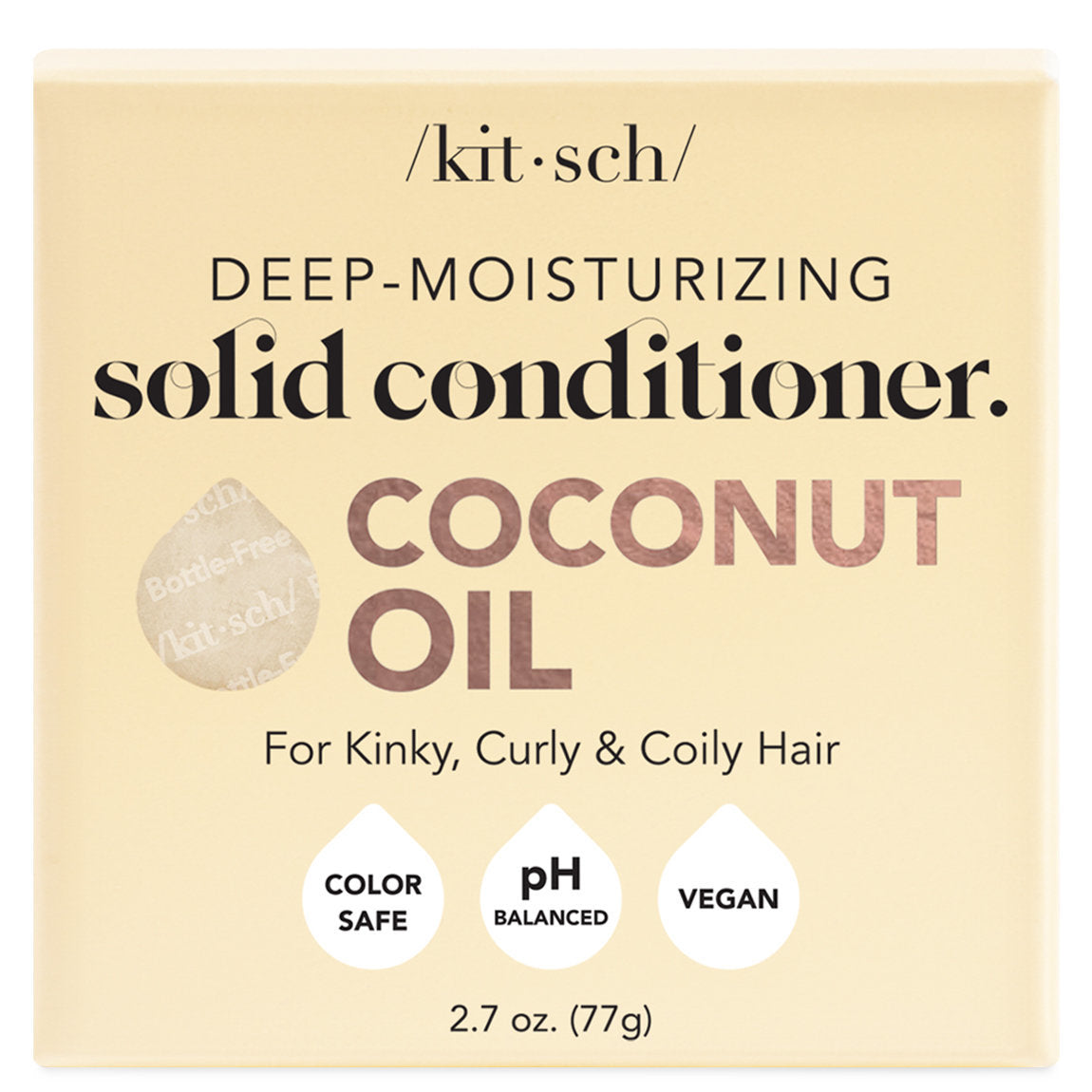 Kitsch Moisturizing Coconut Oil Deep Conditioning Bar - odżywka w kostce z olejem kokosowym i masłem shea 77 g