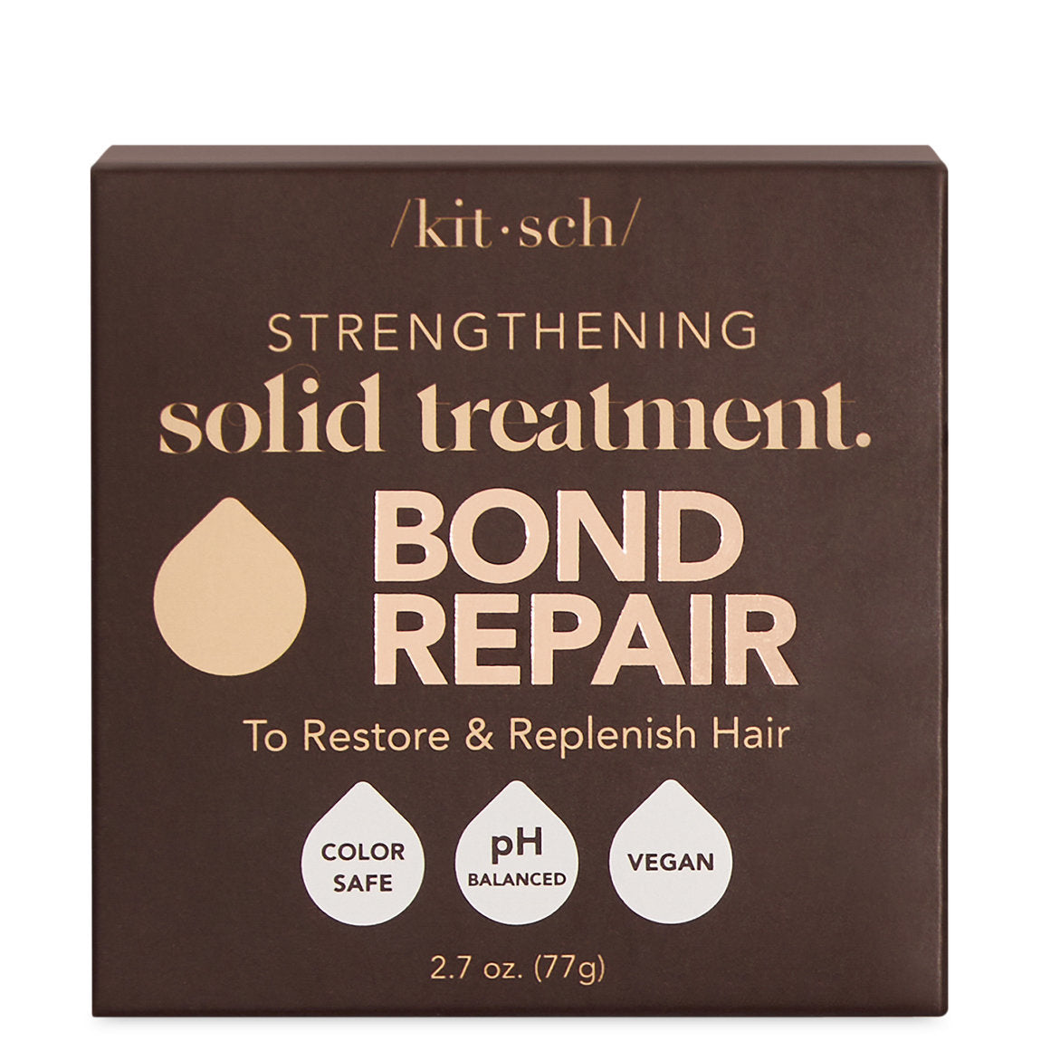 Kitsch Strengthening Bond Repair Treatment Solid Hair Mask - regenerująca maska do włosów w kostce z proteinami keratynowymi 77 g