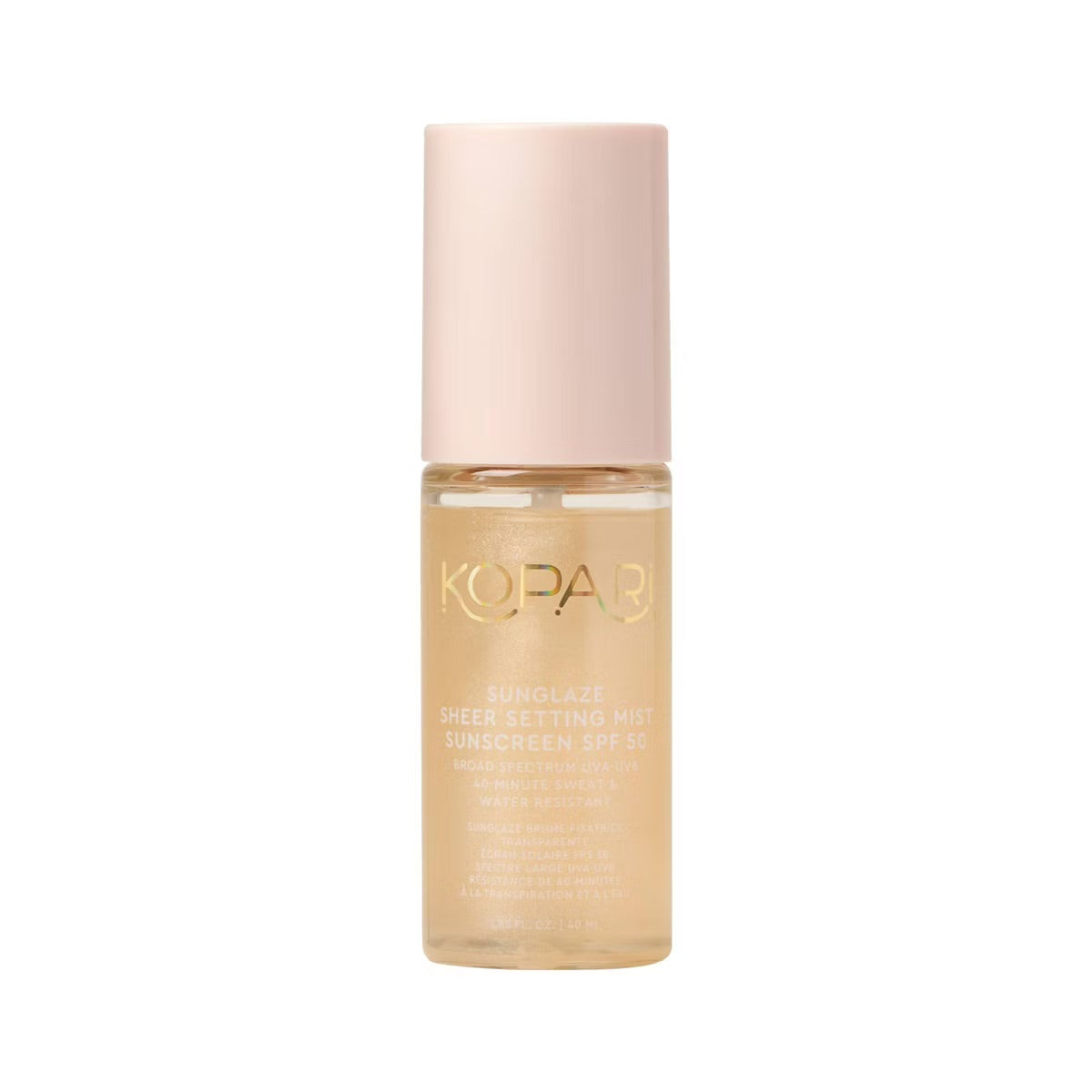 Kopari Sunglaze Sheer Setting Mist SPF 50 - transparentna mgiełka utrwalająca makijaż z ochroną przeciwsłoneczną 40 ml | Ellemania